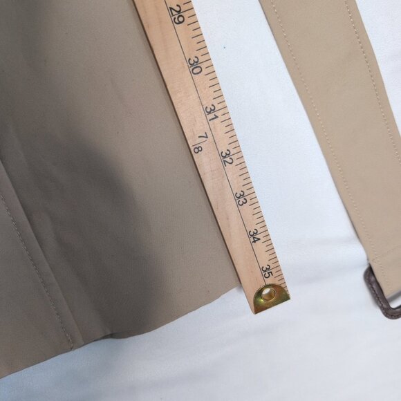 J.Crew Tan Double-Breasted Trench Coat 2P Petite - Picture 10 of 13